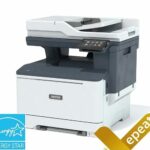 Imprimante multifonction couleur Xerox® C325 avec certifications Energy Star et EPEAT affichées respectivement dans les coins inférieurs gauche et droit.